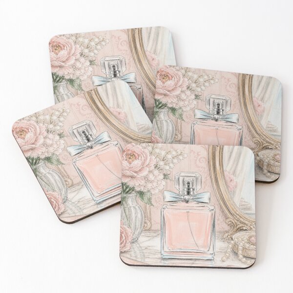 Item preview, Pink Perfume Bottle designed and sold by Magnolia Valley Art.