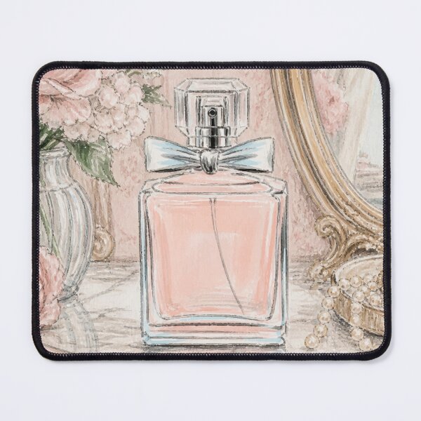 Item preview, Pink Perfume Bottle designed and sold by Magnolia Valley Art.