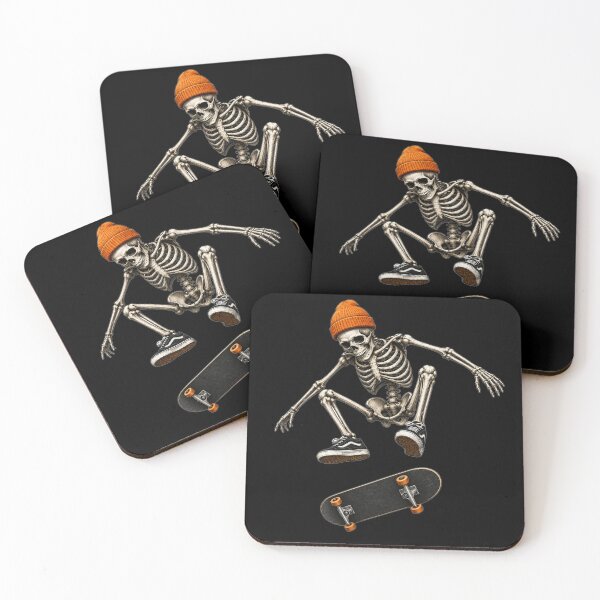Item preview, Skeleton Skateboard Trick Vintage Halloween Streetwear Graphic Tee designed and sold by HectorStore11.