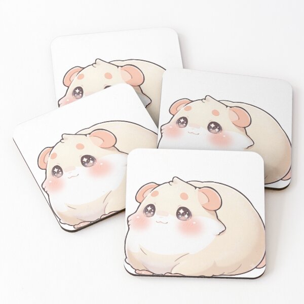 Item preview, Kawaii Cute Chibi Hamster with Sparkling Eyes  designed and sold by Stickivo.