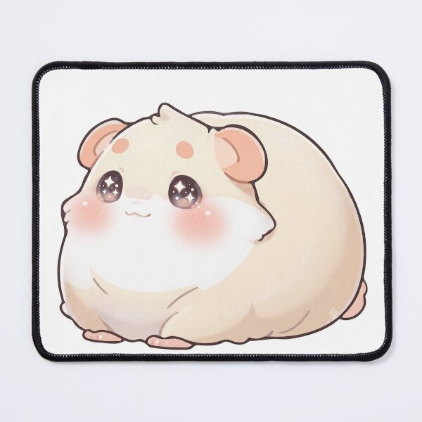 Item preview, Kawaii Cute Chibi Hamster with Sparkling Eyes designed and sold by Stickivo.