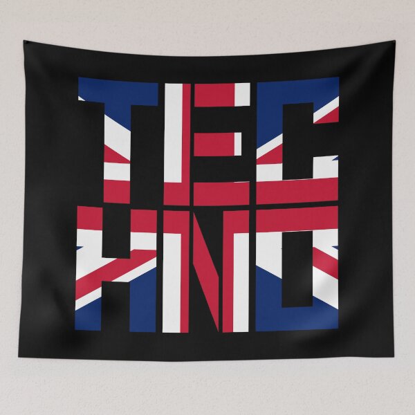 Item preview, UK Union Jack Techno Rave Design designed and sold by SPAZE-Typo.