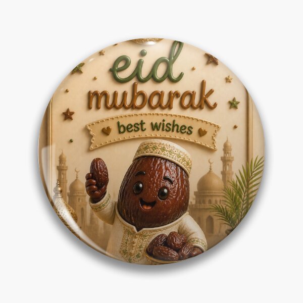 Item preview, Eid Mubarak Plushie Date designed and sold by Naim Choudhury.