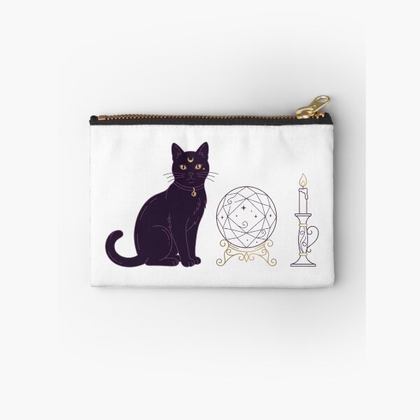 Item preview, Mystical Black Cat with Crystal Ball designed and sold by Pixele.