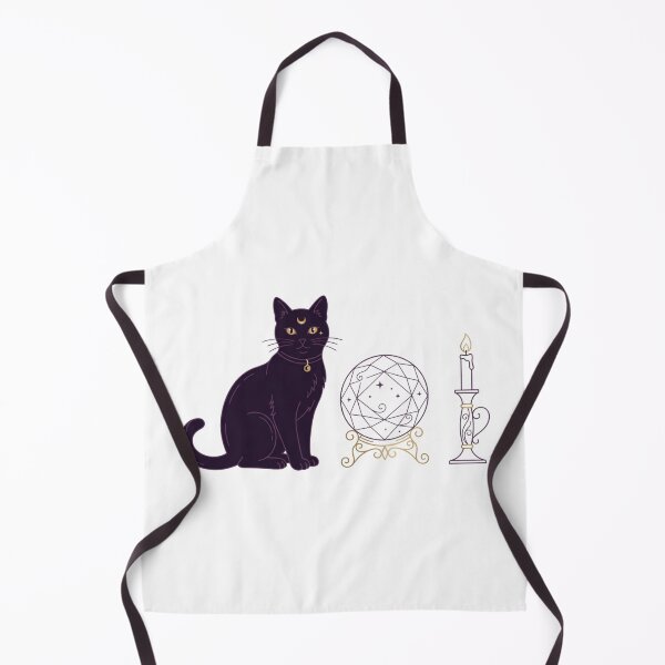 Item preview, Mystical Black Cat with Crystal Ball designed and sold by Pixele.