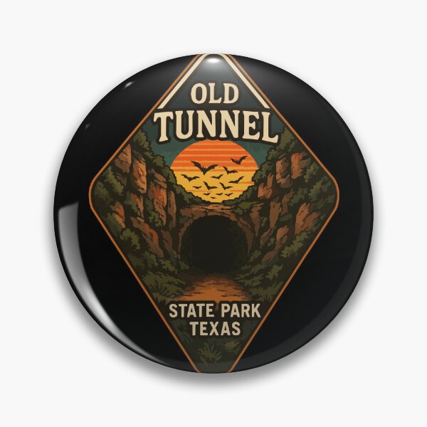 Item preview, Old Tunnel State Park Texas Retro Vintage Travel designed and sold by TomFrontierArt.