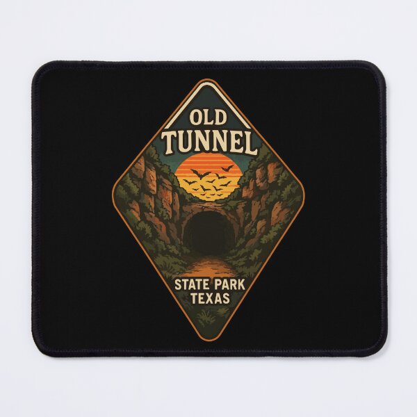 Item preview, Old Tunnel State Park Texas Retro Vintage Travel designed and sold by TomFrontierArt.