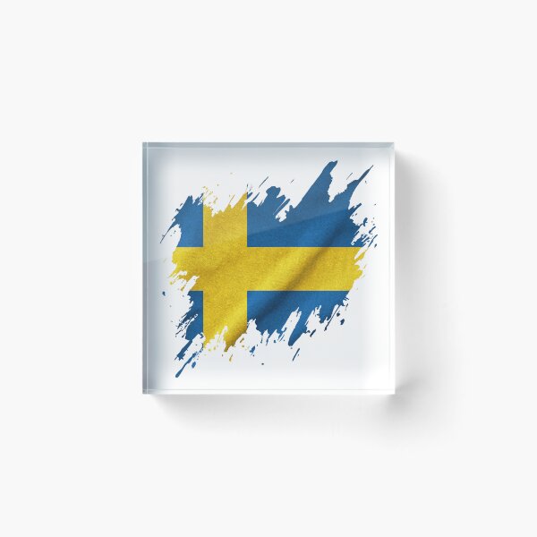 Item preview, Torn Swedish flag, Swedish pride designed and sold by Dressyourflag.