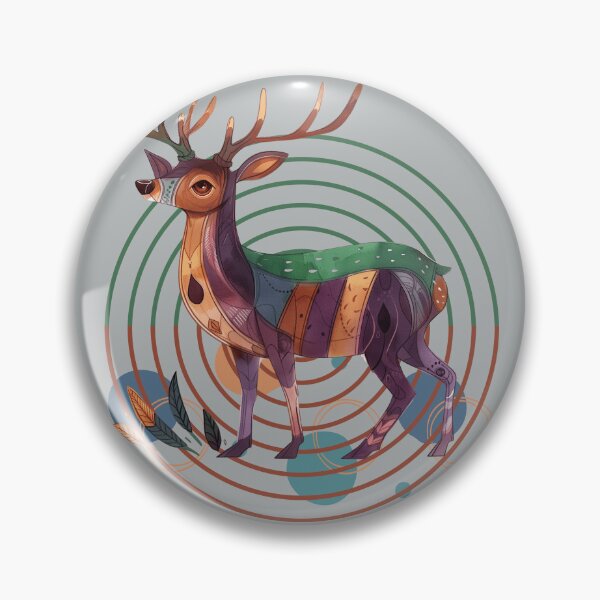 Item preview, Abstract Geometric Boho Deer Woodland Nature designed and sold by Szpaku desart .
