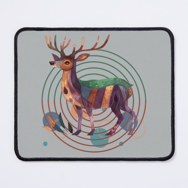 Item preview, Abstract Geometric Boho Deer Woodland Nature designed and sold by Szpaku desart .