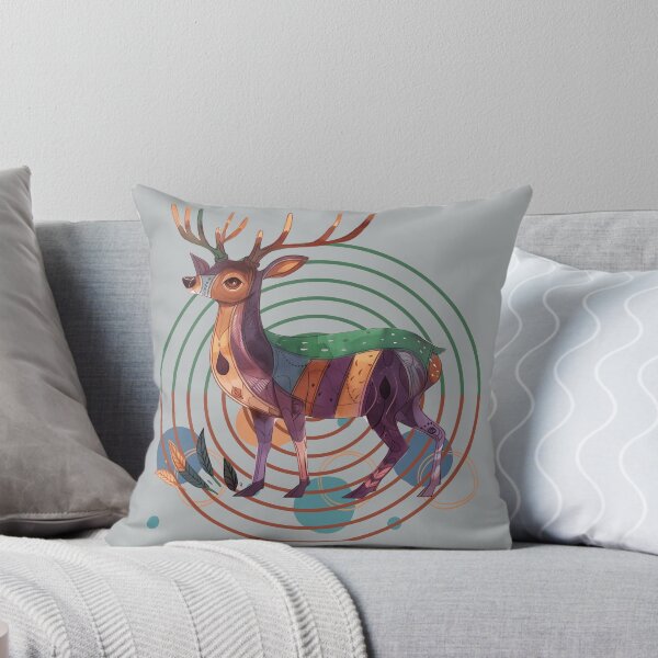 Item preview, Abstract Geometric Boho Deer Woodland Nature designed and sold by Szpaku desart .
