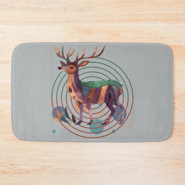 Item preview, Abstract Geometric Boho Deer Woodland Nature designed and sold by Szpaku desart .