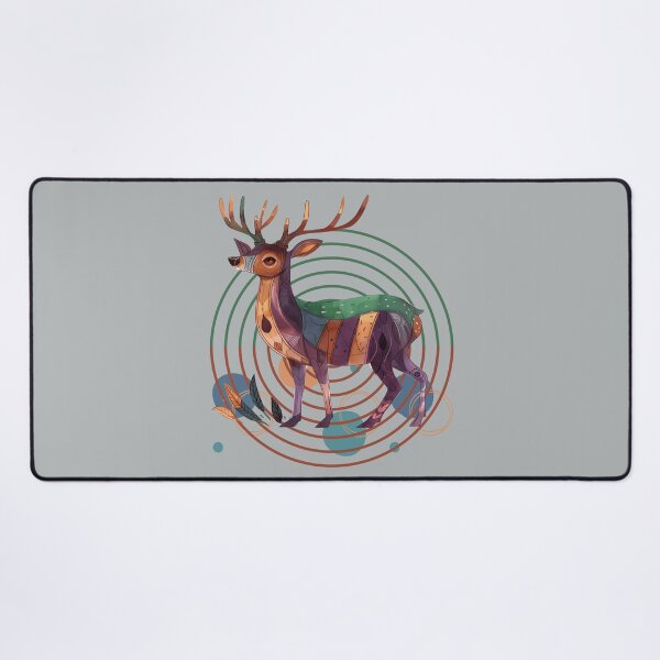 Item preview, Abstract Geometric Boho Deer Woodland Nature designed and sold by Szpaku desart .