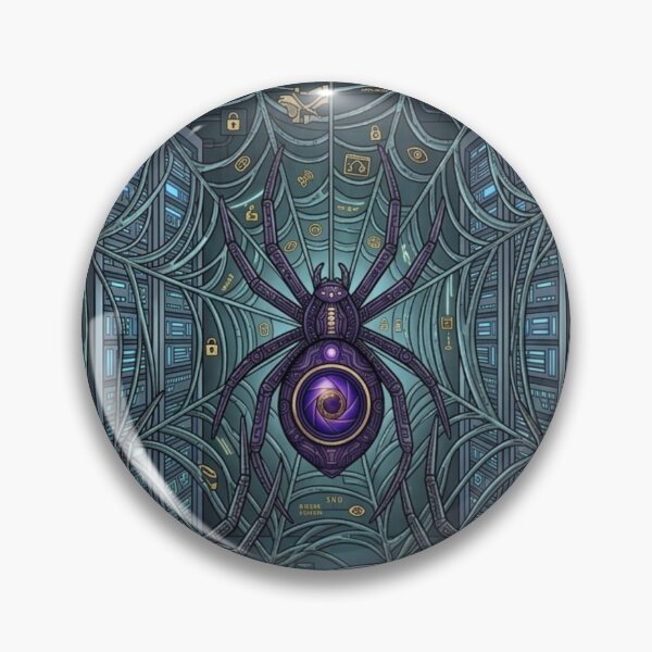 Item preview, The Spyware Spiders Web Cyber Guardian Art designed and sold by JessParkerPMP.