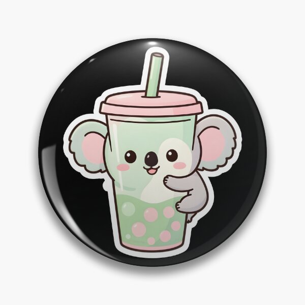 Item preview, Cute Koala Bubble Tea Kawaii Boba Drink Sticker designed and sold by KCasual.