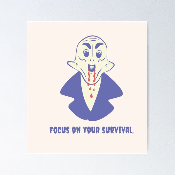 Item preview, Nosferatu Survival Humor Illustration designed and sold by beboplab.