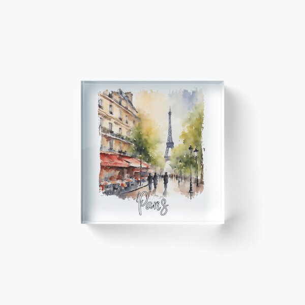 Item preview, Watercolor of Paris, I love Paris designed and sold by Dressyourflag.