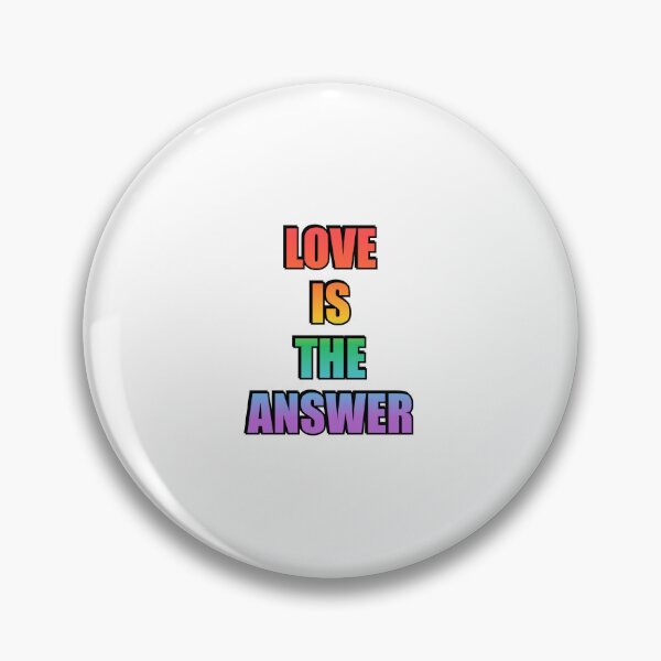 Item preview, Love Is The Answer LGBTQ rainbow gay pride designed and sold by Inspirationmotivation.