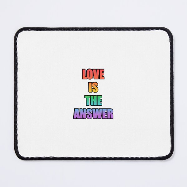 Item preview, Love Is The Answer LGBTQ rainbow gay pride designed and sold by Inspirationmotivation.