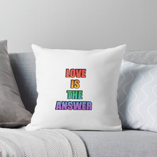 Item preview, Love Is The Answer LGBTQ rainbow gay pride designed and sold by Inspirationmotivation.