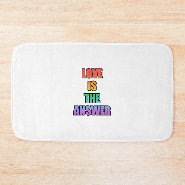 Item preview, Love Is The Answer LGBTQ rainbow gay pride designed and sold by Inspirationmotivation.
