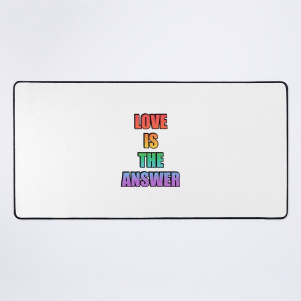 Item preview, Love Is The Answer LGBTQ rainbow gay pride designed and sold by Inspirationmotivation.