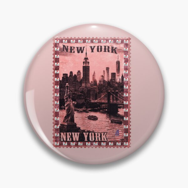 Item preview, Vintage New York City Postage Stamp | NYC Skyline Statue of Liberty Retro Travel stamp designed and sold by Youngkev-arts.