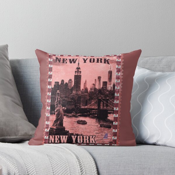 Item preview, Vintage New York City Postage Stamp | NYC Skyline Statue of Liberty Retro Travel stamp designed and sold by Youngkev-arts.