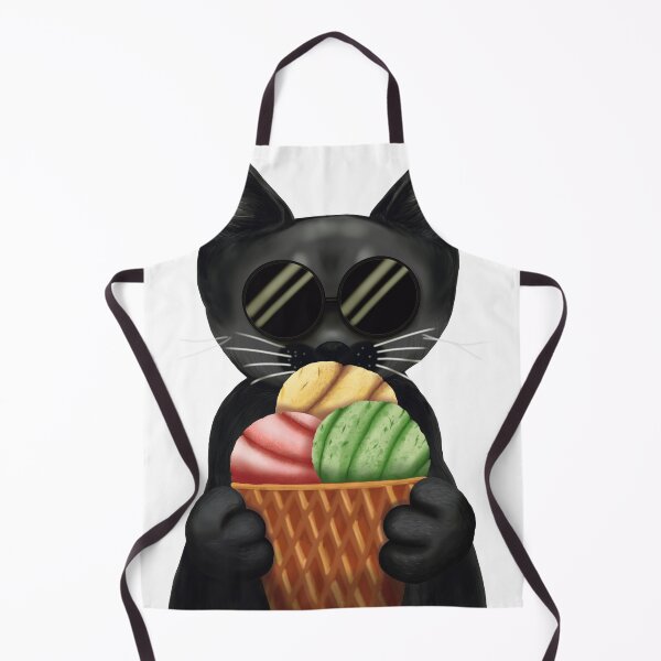 Item preview, The Midnight Café Familiars | Pastel Goth Dessertcore Black Cat Kawaii Art designed and sold by More Prussian Blue.