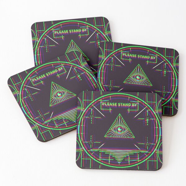 Item preview, Illuminati Stand By Synthwave - Dark designed and sold by animinimal.
