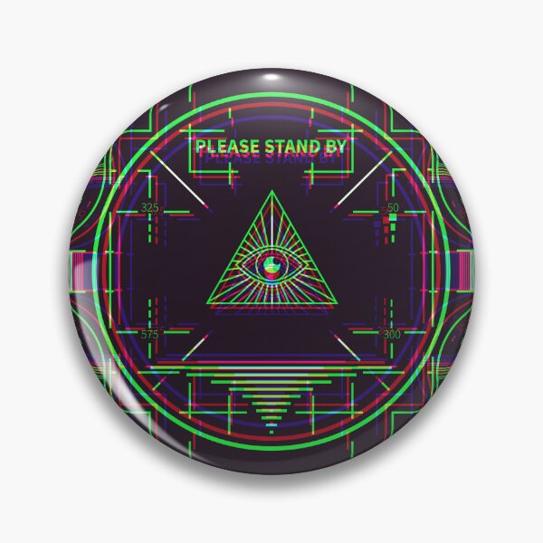 Item preview, Illuminati Stand By Synthwave - Dark designed and sold by animinimal.