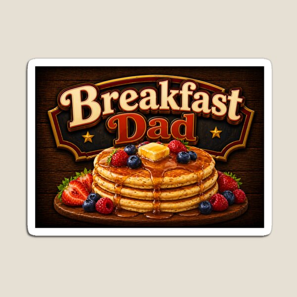 Item preview, Breakfast Dad, Colorful Pancake Cookout Morning  designed and sold by Compass and a Camera.