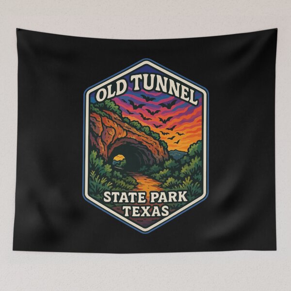 Item preview, Old Tunnel State Park Texas Trippy Art designed and sold by TomFrontierArt.
