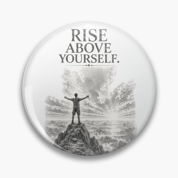 Item preview, Rise Above Yourself – Mountain Pencil Sketch designed and sold by CMA Design Studio.