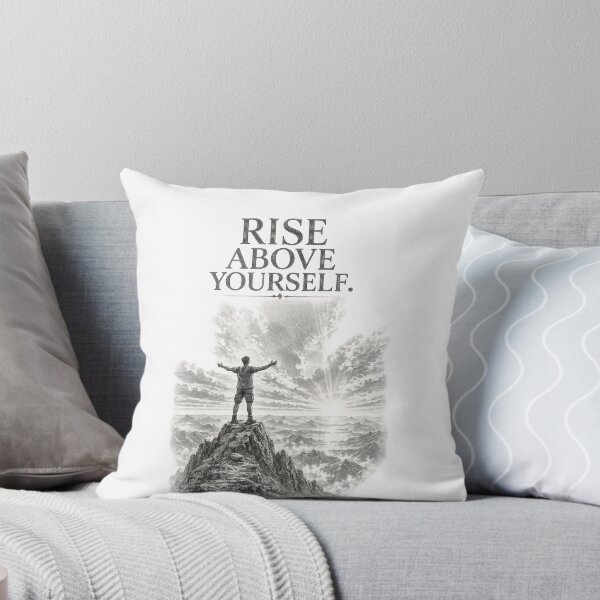 Item preview, Rise Above Yourself – Mountain Pencil Sketch designed and sold by CMA Design Studio.