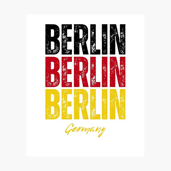 Item preview, Berlin Germany, Berlin souvenir designed and sold by Dressyourflag.