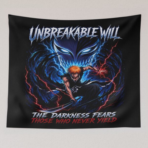 Item preview, Ichigo Kurosaki Unbreakable Will | Hollow Mask Epic  Aesthetic Design designed and sold by Trinidesigns123.