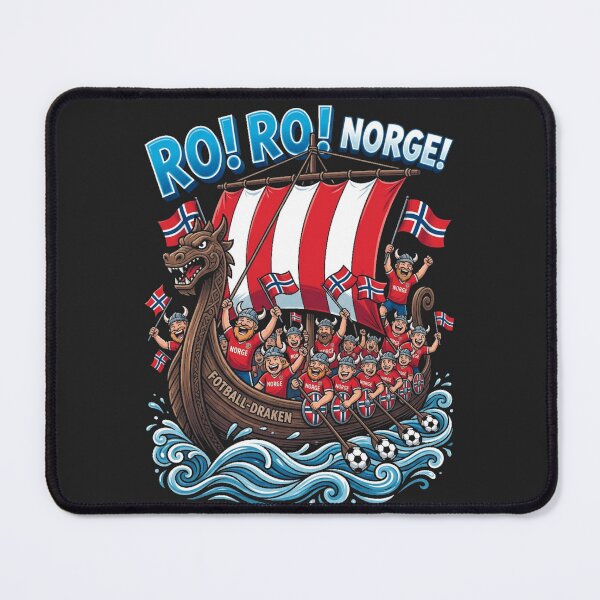 Item preview, Ro Ro Norge! Football Draken - Viking Norway Fan Ship designed and sold by legendaryskins.