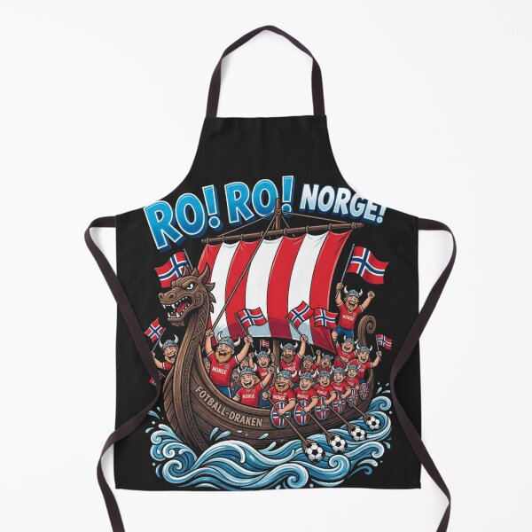 Item preview, Ro Ro Norge! Football Draken - Viking Norway Fan Ship designed and sold by legendaryskins.