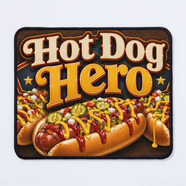 Item preview, Hot Dog Hero, Vibrant Backyard BBQ Gift designed and sold by Compass and a Camera.