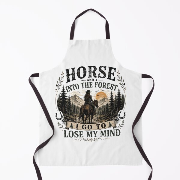 Item preview, Horse and Into the Forest I Go to Lose My Mind Vintage Equestrian Nature Artwork designed and sold by JustCrafted.