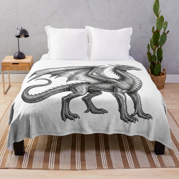 Item preview, European Dragon - Realistic Minimalistic Black and White designed and sold by Minimalisticaly.