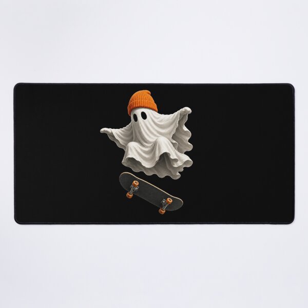 Item preview, Cute Ghost Skateboarding with Orange Beanie | Spooky Halloween Skater Vintage Graphic designed and sold by HectorStore11.