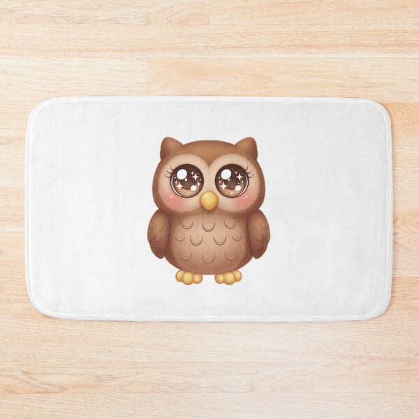 Item preview, Adorable Fluffy Chibi Owl with Sparkling Eyes  designed and sold by Stickivo.