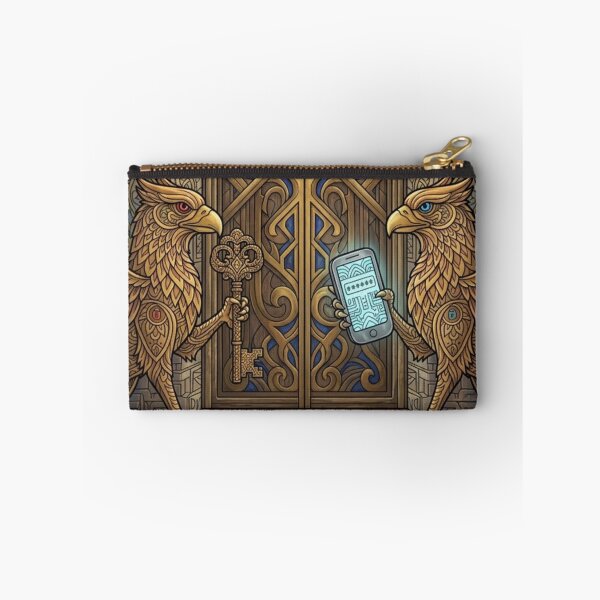 Item preview, The Double Factored Gate Cyber Guardian Art designed and sold by JessParkerPMP.