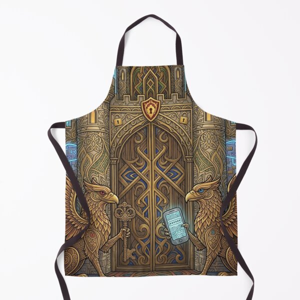 Item preview, The Double Factored Gate Cyber Guardian Art designed and sold by JessParkerPMP.