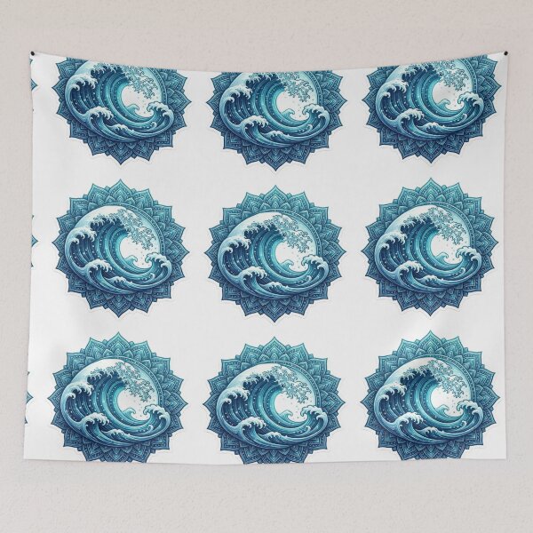 Item preview, blue wave designed and sold by kidoramagic.