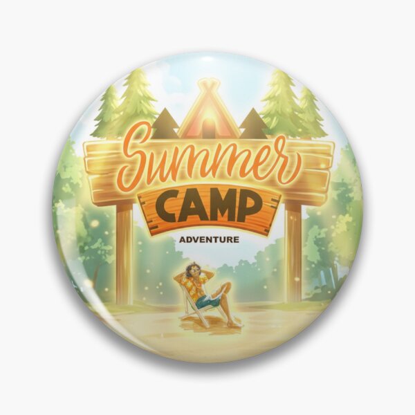 Item preview, Summer Camp Adventure Forest Nature Camping Vintage Outdoor Design designed and sold by DervoTeck2767.