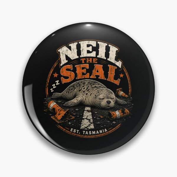 Item preview, Neil the Seal Sleeping - Vintage Distressed Design designed and sold by Uglyandcute.