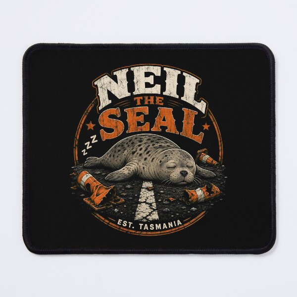 Item preview, Neil the Seal Sleeping - Vintage Distressed Design designed and sold by Uglyandcute.